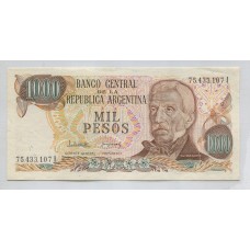 ARGENTINA COL. 656a BILLETE DE $ 1.000 LEY 18.188 SIN CIRCULAR UNC